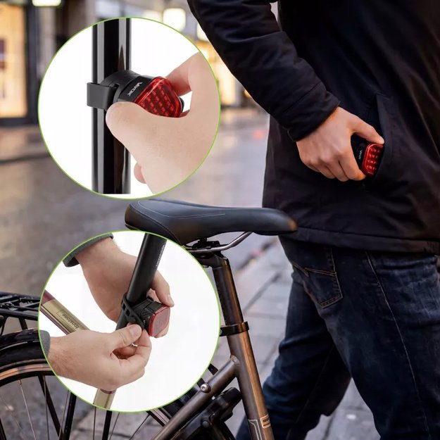 Vayox galinis dviračio žibintas 500mAh 60lm IPX6 VAR60