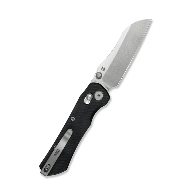 Geo Knife Komodo sulenkiamas peilis Stonewash M390 Blade, Black G10 GEO2509E