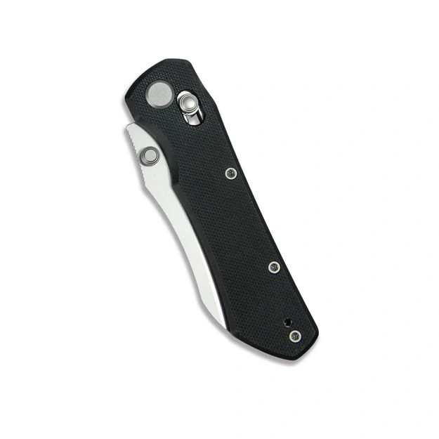 Geo Knife Komodo sulenkiamas peilis Stonewash M390 Blade, Black G10 GEO2509E