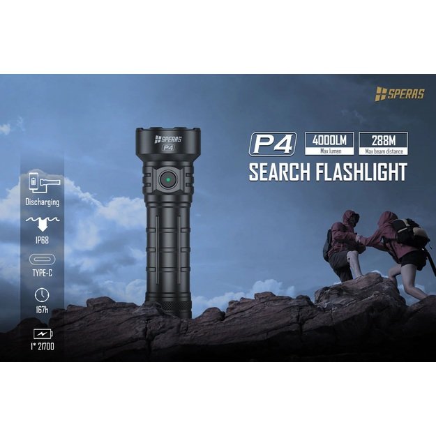 Светодиодный фонарь Speras P4 Osram 4000 лм
