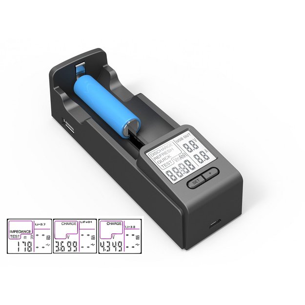 Opus BT-C100: įkroviklis su analizės funkcijomis 500517