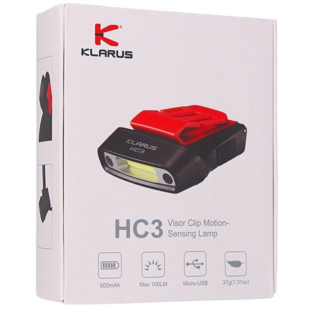 KLARUS HC3 universalus žibintuvėlis 100lm 500mAh