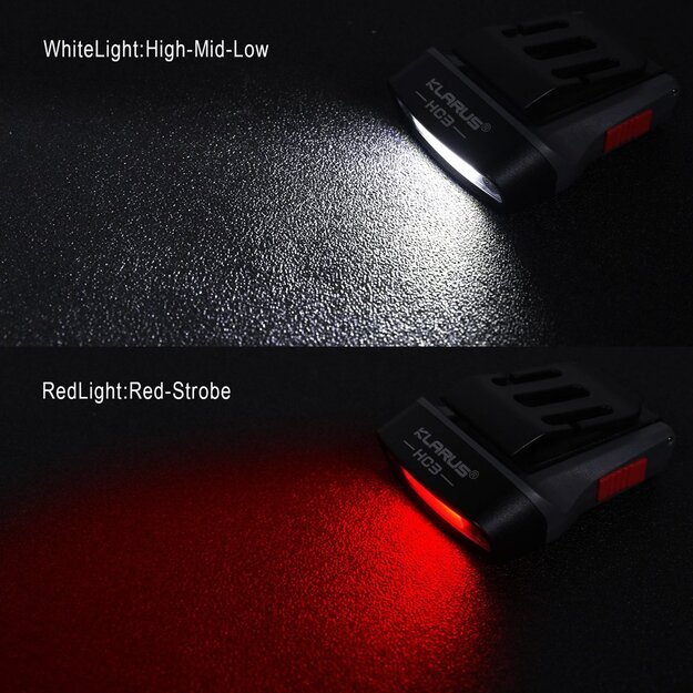 KLARUS HC3 universalus žibintuvėlis 100lm 500mAh