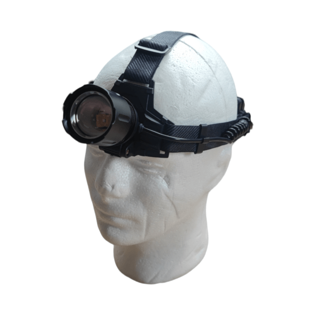 UV ir baltos šviesos žibintuvėlis ant galvos UV MIX