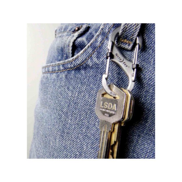 Nite Ize – S-Biner #2 SlideLock nerūdijantis karabinas – LSB2-11-R3