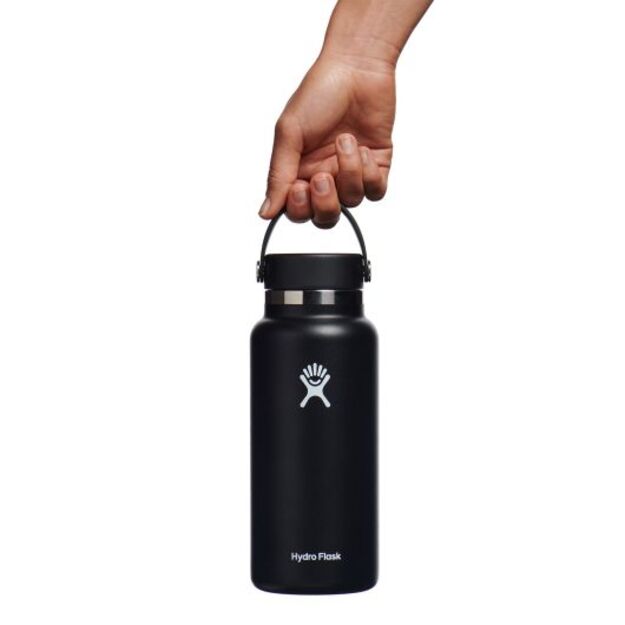 Дорожная бутылка для питья Hydro Flask Wide Mouth с гибкой крышкой 946 мл W32BTS001 Black