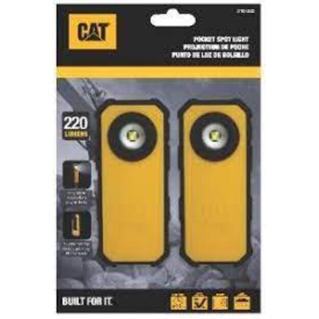 CAT kišeninis žibintuvėlis 220lm Micromax ABS CT51202 (2 vnt.)