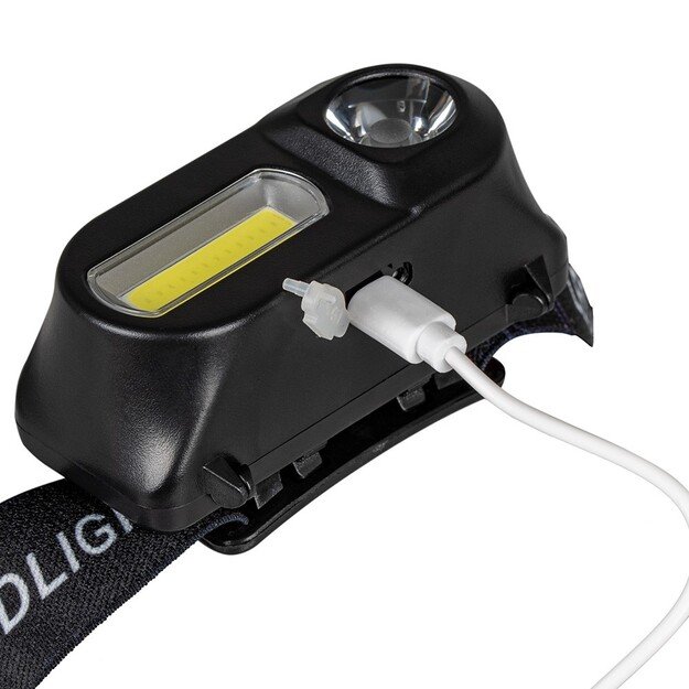 Vayox XPE + COB įkraunamas žibintuvėlis VA0115