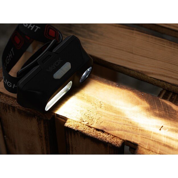 Vayox XPE + COB įkraunamas žibintuvėlis VA0115