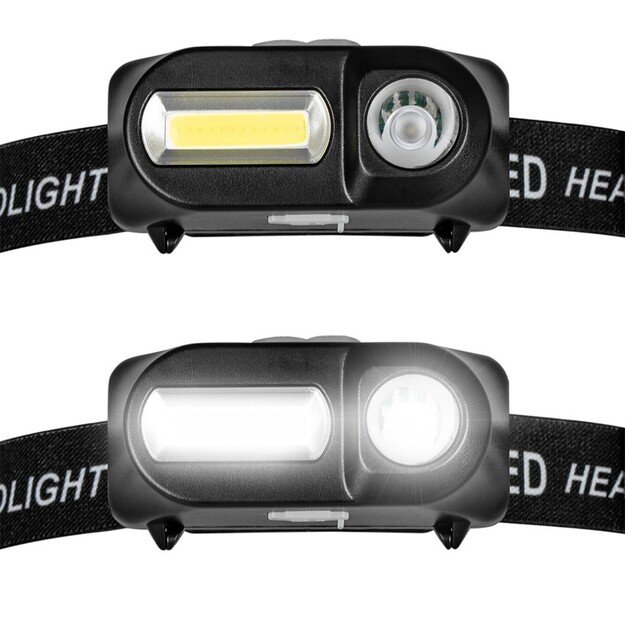 Vayox XPE + COB įkraunamas žibintuvėlis VA0115