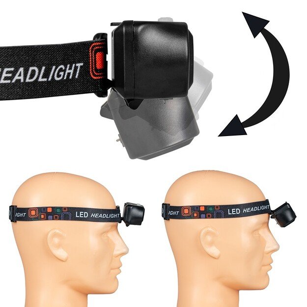 Vayox XPE + COB įkraunamas žibintuvėlis VA0115