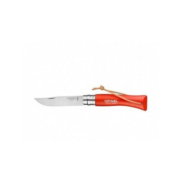 Opinel Trekking pocket knife No.7 with stainless steel blade and orange handle