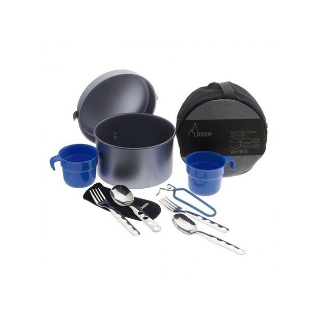 Turistinių puodų ir indų rinkinys Laken Non Stick Aluminium Cooking Set 2 p. 1,6 l