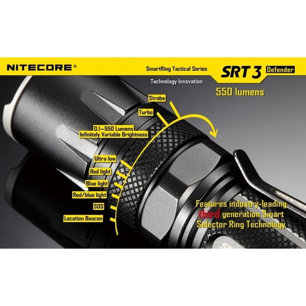 Nitecore SRT3 Defender žibintuvėlis