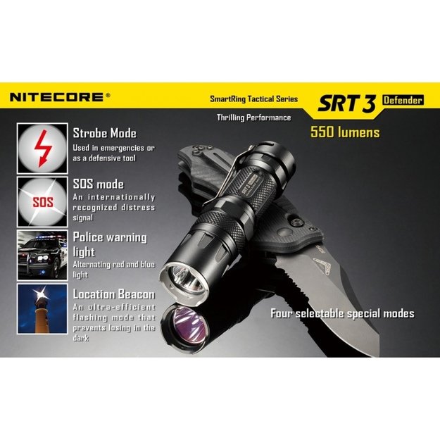 Nitecore SRT3 Defender žibintuvėlis