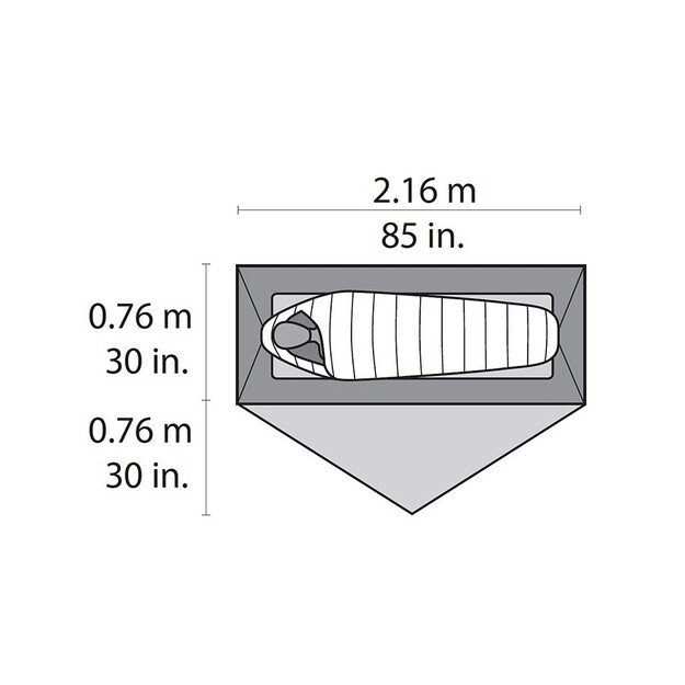 Vienvietė palapinė MSR Hubba NX - Žalia