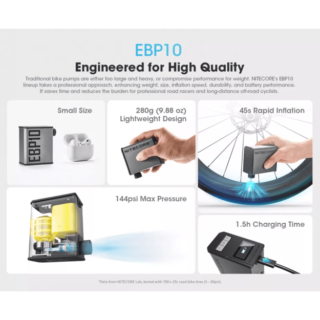 Nitecore EBP10 Electronic Air Pump