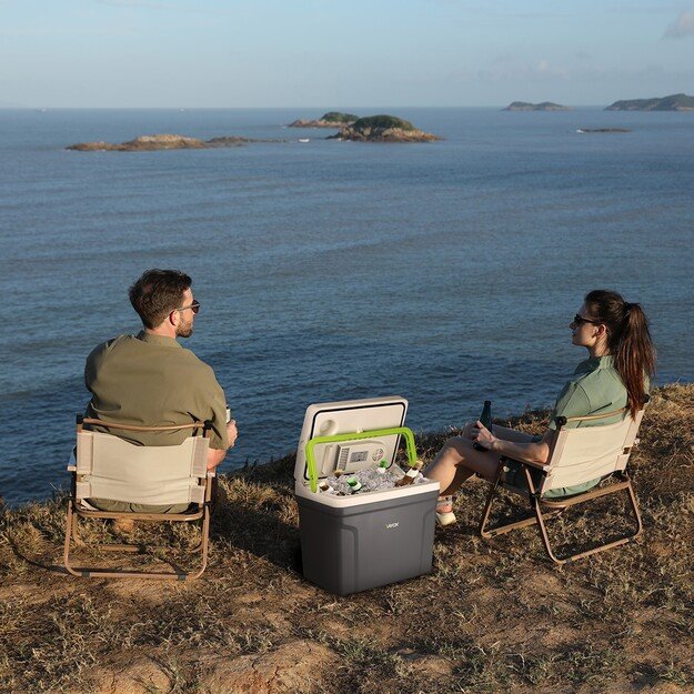 Kelioninis šaldytuvas 27L DC 12/24V AC 220-240V VAYOX VA-T27