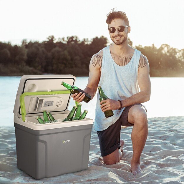 Kelioninis šaldytuvas 27L DC 12/24V AC 220-240V VAYOX VA-T27