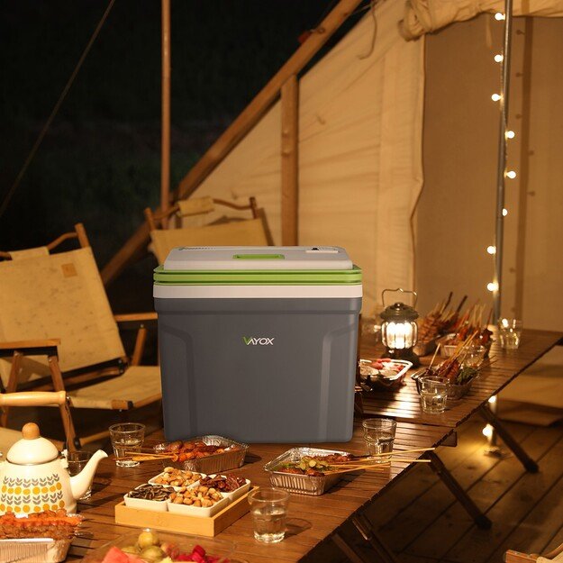 Kelioninis šaldytuvas 27L DC 12/24V AC 220-240V VAYOX VA-T27