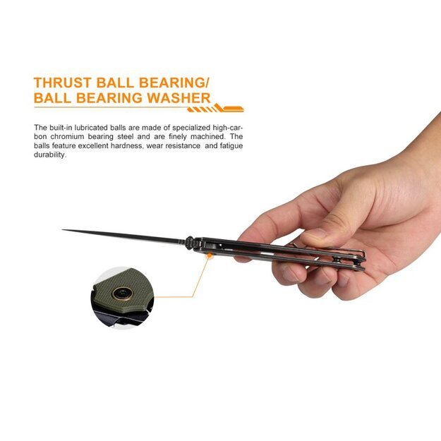 Ruike P801-G peilis, žalias