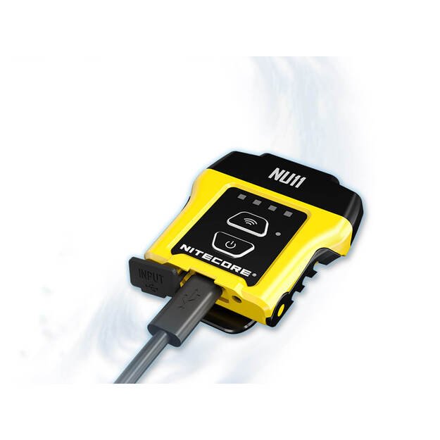 Nitecore NU11 žibintuvėlis ant galvos ir ant kepurės USB 150lm