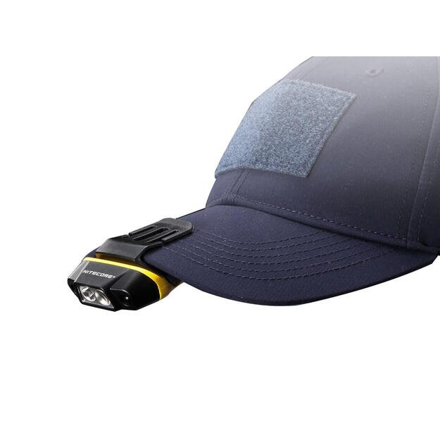 Nitecore NU11 žibintuvėlis ant galvos ir ant kepurės USB 150lm