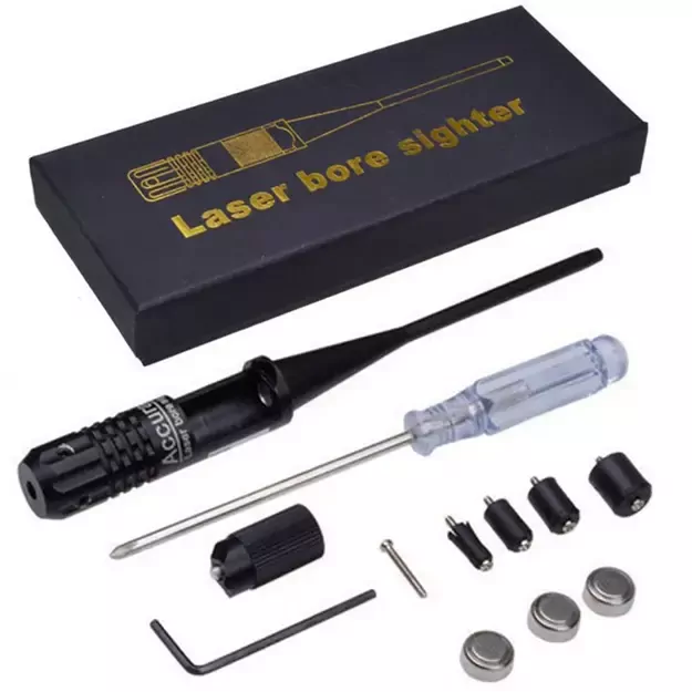 Lazeris, skirtas kalibruoti ginklų optinius taikiklius, vamzdžio kalibratorius, raudonas