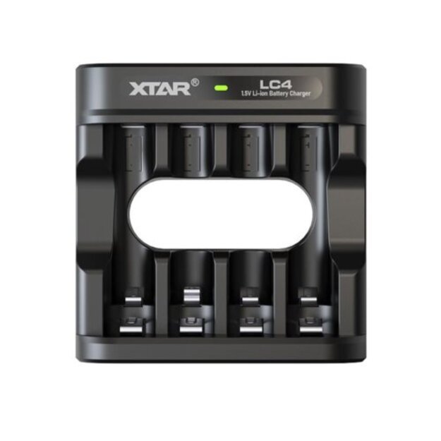 XTAR LC4 AA/AAA charger 1.5V Li-ION 4 channels, USB-C