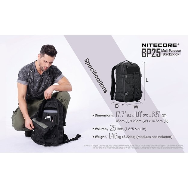 Nitecore BP25 kuprinė