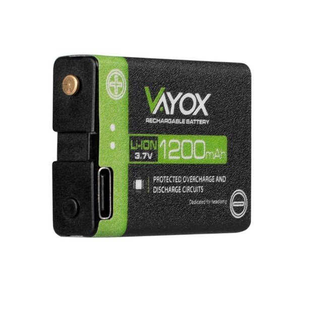 Vayox 3,7 V 1200 mAh akumuliatorius žibintuvėliams VA0255