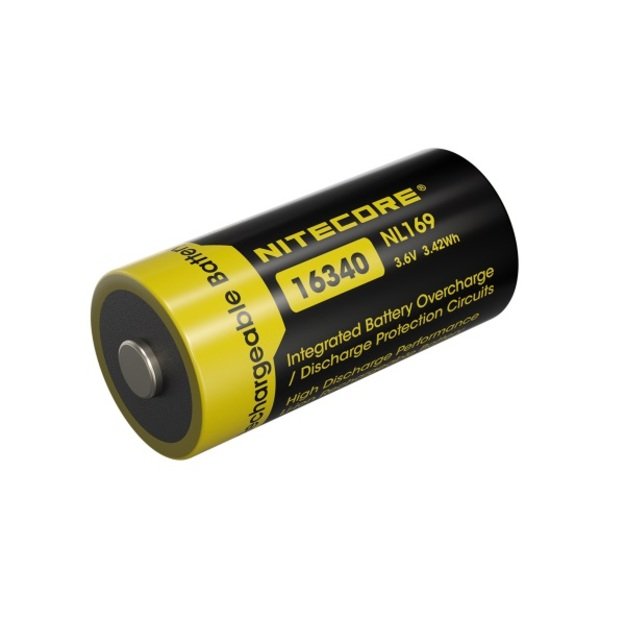 Nitecore Li-Ion baterija 16340, 950mAh - NL169