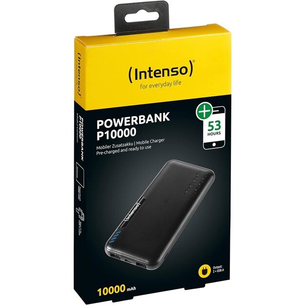 Intenso Powerbank USB P10000mah Черный 7332431