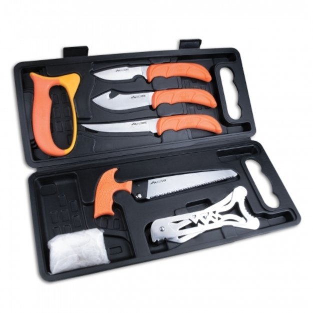 Outdoor Edge Wild Pak WP-2 peilių ir įrankių komplektas medžiotojui