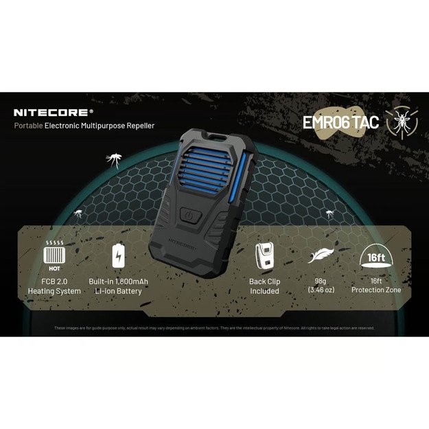 Nitecore EMR06 TAC - repelentas nuo uodų