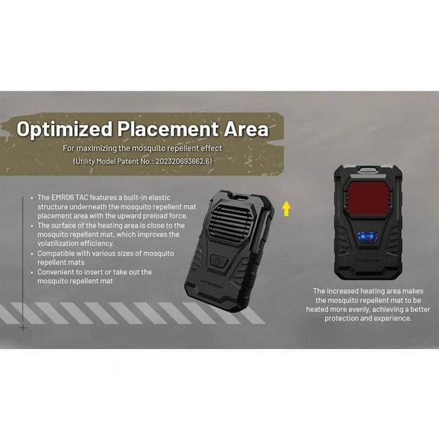 Nitecore EMR06 TAC - repelentas nuo uodų