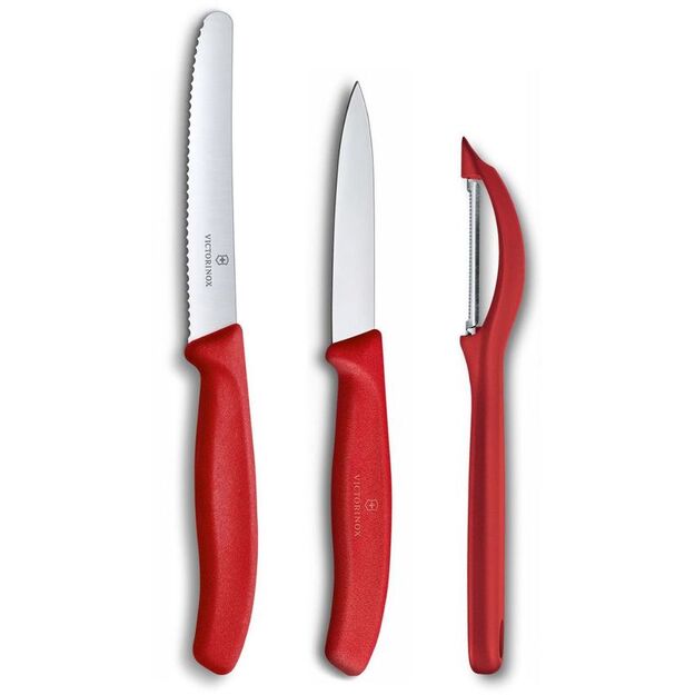 Victorinox Swiss Classic pjaustymo peilių rinkinys su skustuku, 3 dalys 6.7111.31