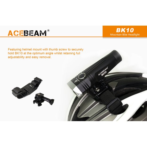 AceBeam BK10 dviračio žibintas USB kraunamas