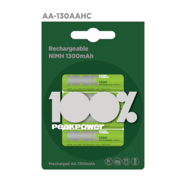 Batteries AA 1300mAh GP, 4pcs