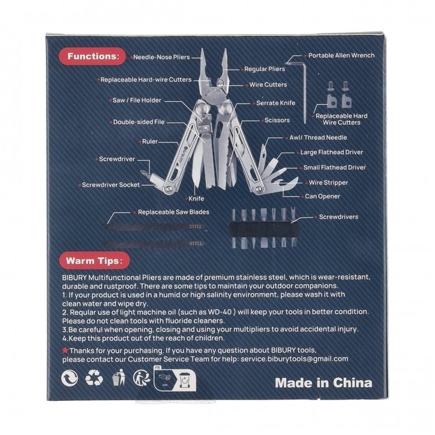 Bibury Pro 19in1 daugiafunkcis įrankis KT2045