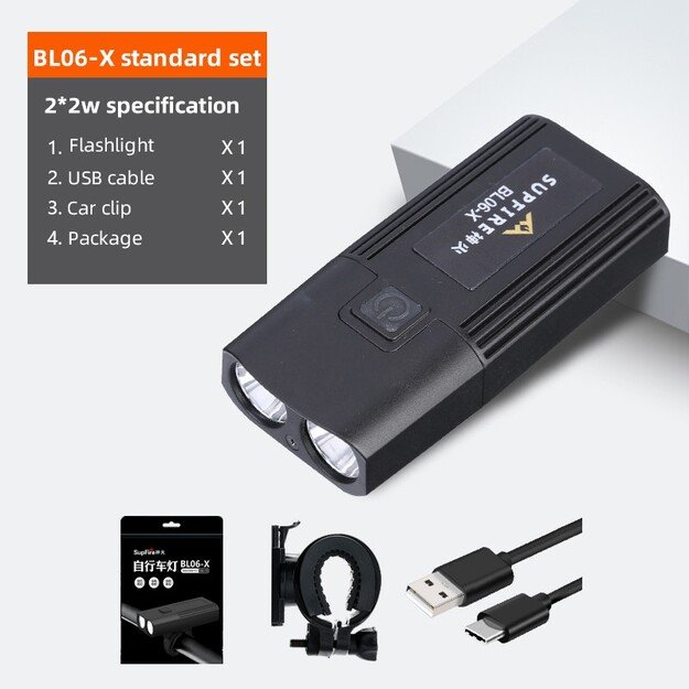 Велосипедный фонарь Supfire BL06-X, USB