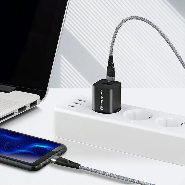 EverActive cable with 60W fast charging support 200cm USB-C PD CBB-2PDG 3A