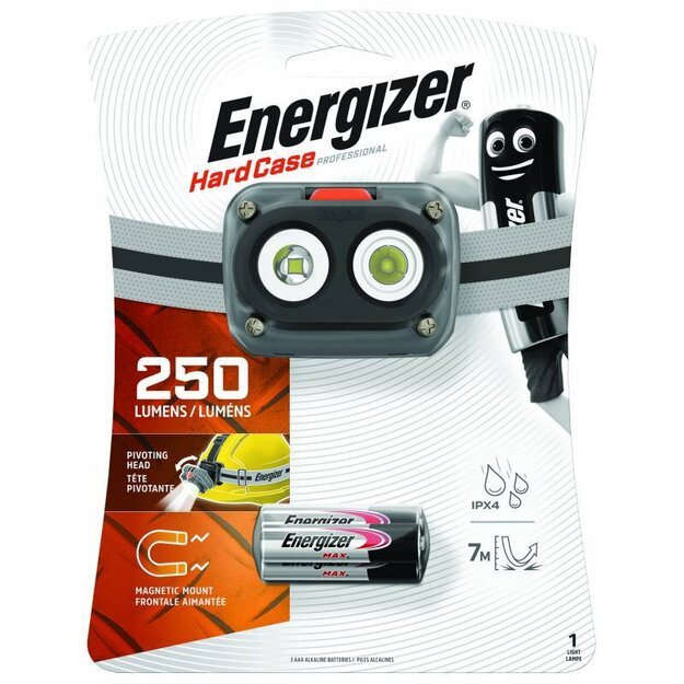 Energizer žibintuvėlis Hardcase ant galvos, kieto korpuso, 250lm