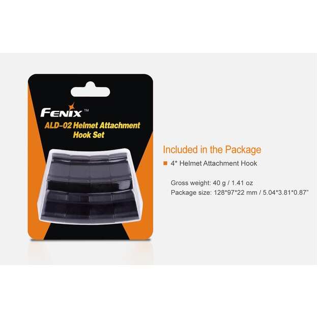 FENIX ALD-02 šalmo kabliukų rinkinys galvos žibintuvėliui
