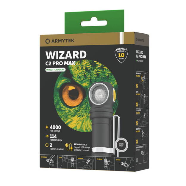 Armytek Wizard C2 Pro Max Magnetic USB фонарик