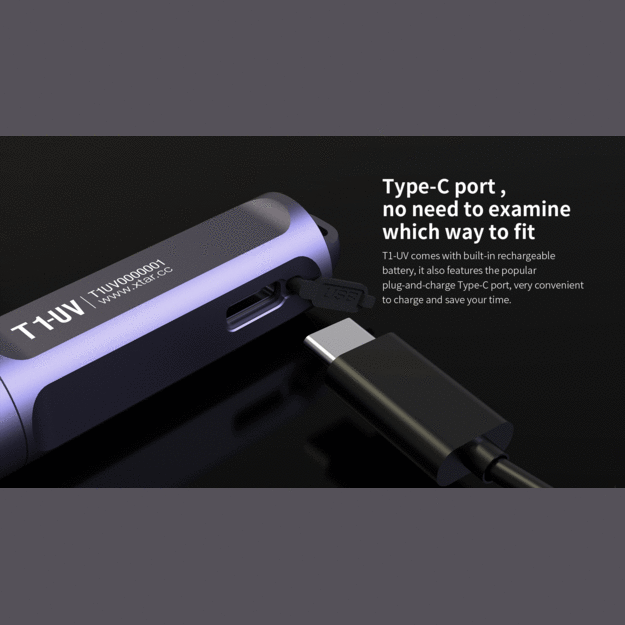 Xtar T1 Белый и УФ Перезаряжаемый светодиодный фонарик для ключей