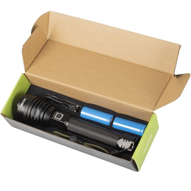 VAYOX rankinis taktinis žibintas 2500lm, IPX4, XHP90 LED