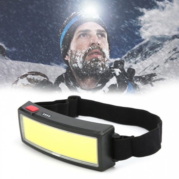 Žibintuvėlis ant galvos LED COB WIDE