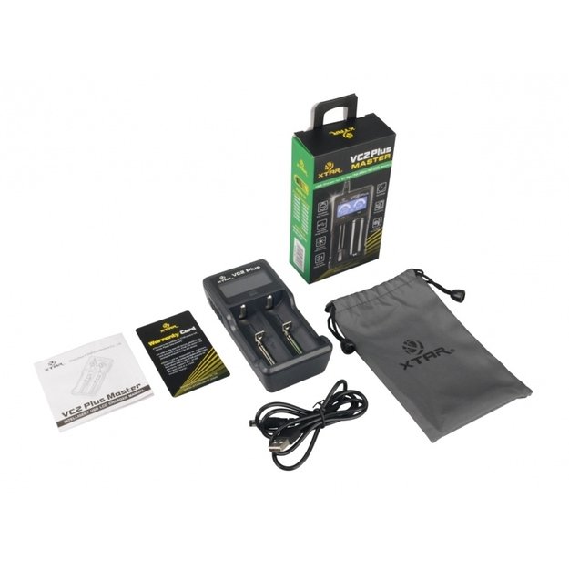 Pakraunamų baterijų kroviklis XTAR VC2 Master Plus