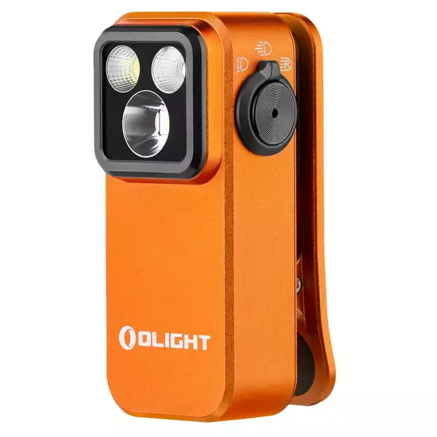 Olight Oclip Pro įkraunamas žibintuvėlis 500lm Oranžinis